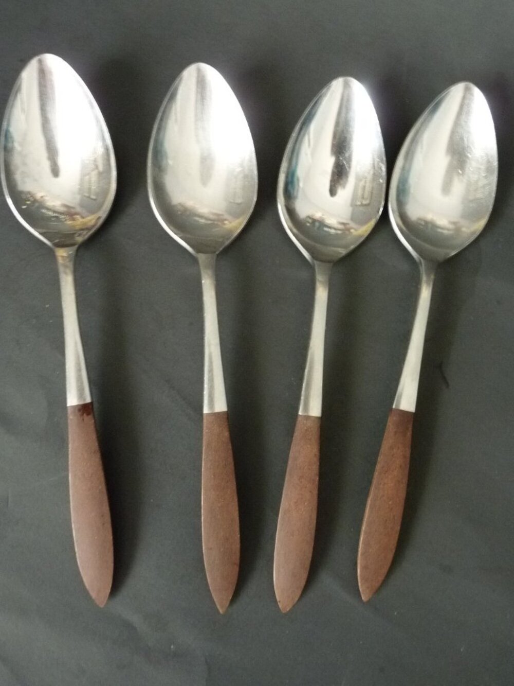 Vintage‎ EPIC Eco Forged Stainless Steel Utensil Set of 4 spoons
